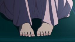 Rule 34 | animated, animated gif, barefoot, feet, feet only, foot focus, fuufu ijou koibito miman., looping animation, nail polish, pink nails, toe scrunch, toenail polish, toenails, toes, watanabe akari