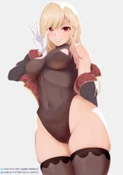 Rule 34 | a-o a, absurdres, blonde hair, breasts, cameltoe, commentary, cosplay, earrings, highres, hololive, houshou marine, houshou marine (cosplay), jewelry, kitagawa marin, large breasts, long hair, medium breasts, name connection, pantyhose, piercing, red eyes, solo, sono bisque doll wa koi wo suru, swept bangs, thig, thighhighs, thighs, tight clothes, virtual youtuber