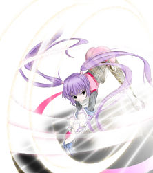 Rule 34 | 1girl, ass, bad id, bad pixiv id, female focus, full body, grey eyes, long hair, nadir, purple hair, red hair, scarf, short hair, solo, sophie (tales), tales of (series), tales of graces, twintails, white background, white hair, yellow eyes