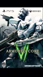 Rule 34 | 1840, april fools, armored core, cero, copyright name, cover, fake cover, gun, highres, holding, holding gun, holding weapon, logo, looking ahead, mecha, missile pod, no humans, robot, science fiction, solo, visor, weapon