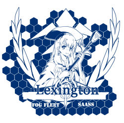 Rule 34 | 10s, 1girl, :d, aoki hagane no arpeggio, axe, baton, blue theme, braid, character name, commentary request, crest, earrings, freckles, hat, hexagon, highres, holding, holding weapon, honeycomb (pattern), honeycomb background, honeycomb pattern, jewelry, lexington (aoki hagane no arpeggio), looking at viewer, mizuki (mizuki ame), monochrome, open mouth, polearm, robe, side braid, simple background, smile, solo, staff, star (symbol), star earrings, upper body, uss lexington (aoki hagane no arpeggio), weapon, white background