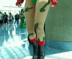 Rule 34 | animated, animated gif, beret, blonde hair, boots, breasts, cammy white, cammy white (cosplay), camouflage, capcom, cosplay, crystal graziano, covered erect nipples, hat, nipples, photo (medium), spandex, street fighter