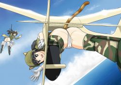 Rule 34 | 2girls, aircraft, animal ears, ao beko, aoi ushi, cat ears, cat tail, character request, ears through headwear, fundoshi, glider, helmet, japanese clothes, military, military vehicle, motor vehicle, multiple girls, original, panties, personification, strike witches, tail, tank, underwear, uniform, vehicle, world witches series