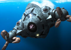 Rule 34 | gundam, lowres, mecha, mobile suit gundam, robographer, robot, underwater, water, zock