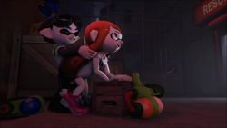 Rule 34 | 3d, animated, animated gif, artist request, bike shorts, inkling player character, nintendo, sex, splatoon (series), testicles