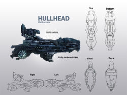Rule 34 | battleship (eve online), carrier, commentary, concept art, dracyster, english text, eve online, from above, from behind, from below, from side, glowing, gradient background, grey background, military, military vehicle, monochrome background, multiple views, no humans, original, photoshop (medium), science fiction, space ship, spacecraft, spaceship, vehicle focus, white background
