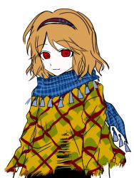 Rule 34 | 1other, adapted costume, androgynous, bingkuaihei, blue scarf, chinese commentary, closed mouth, colored skin, commentary request, green poncho, hair intakes, hairband, len&#039;en, medium hair, orange hair, other focus, plaid, plaid scarf, poncho, red eyes, red hairband, scarf, sketch, smile, solo, tassel, upper body, white skin, zuifeng tenkai