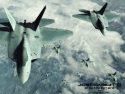Rule 34 | ace combat, ace combat 3, aircraft, airplane, f-22, flight, formation, jet, official art, official wallpaper, wallpaper