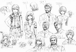 Rule 34 | armored core, armored core 5, chibi, formal, from software, headphones, headset, helicopter, long hair, monochrome, short hair, sketch, tatsuya (atelier road), watch
