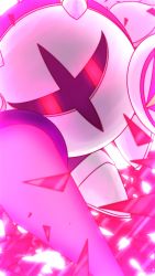 Rule 34 | 1boy, bad id, bad pixiv id, commentary request, galacta knight, horns, kirby (series), lance, looking at viewer, mask, nintendo, pink theme, polearm, red eyes, shield, shoulder pads, silky 0406, single horn, sword, wallpaper, weapon