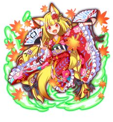 1girl absurdly_long_hair alternate_costume alternate_hair_ornament alternate_hairstyle animal_ear_fluff animal_ears anime_coloring artist_request black_bow black_footwear blonde_hair blunt_bangs blush bow braid circle_print colored_tips crash_fever detached_sleeves dot_nose dual_wielding eyelashes fang fingernails floral_print_kimono floral_print_sleeves flower flower_pin folding_fan fox_ears fox_girl frilled_kimono frilled_sleeves frills full_body furisode_sleeves game_cg gradient_tail hair_bow hair_flower hair_ornament hairband hand_fan holding japanese_clothes kimono kitsune leaf long_hair long_sleeves looking_at_viewer low-braided_long_hair low-tied_long_hair low_twin_braids maple_leaf multicolored_hair multicolored_sash nail_polish number_print numbered obi official_alternate_costume official_alternate_hair_ornament official_alternate_hairstyle official_art open_mouth outline pink_nails print_kimono print_sash print_sleeves red_eyes red_flower red_hairband red_kimono red_outline red_rose red_sleeves rose sandals sash side_braid socks solo square square_print tabi tachi-e tamamo_(crash_fever) tamamo_no_mae_(mythology) third-party_source tongue transparent_background twin_braids vertical-striped_sash very_long_hair white_socks wide_sleeves yellow_tail zouri