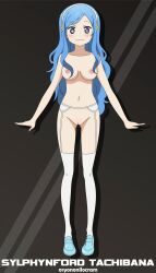 Rule 34 | + +, 1girl, :3, blue eyes, blue hair, cleft of venus, highres, himouto! umaru-chan, navel, nipples, nude, nude filter, oryononilocram, pussy, solo, standing, tachibana sylphynford, third-party edit