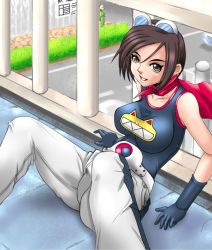 Rule 34 | 1girl, belt, gloves, may lee, mokusa, red scarf, scarf, snk, solo, the king of fighters