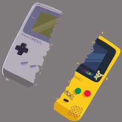 Rule 34 | commentary, creatures (company), deepeearts, english commentary, game boy, game boy (original), game boy color, game freak, gen 2 pokemon, grey background, handheld game console, highres, logo, nintendo, no humans, pichu, pokemon, pokemon (creature), simple background, still life