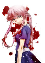 Rule 34 | 1girl, comra, gasai yuno, mirai nikki, pink hair, school uniform