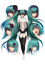 Rule 34 | 1girl, absurdres, alternate costume, alternate hairstyle, bad id, bad pixiv id, barefoot, face, hair down, hair over one eye, hatsune miku, hatsune miku (append), highres, lips, long hair, multiple persona, nobusnow, realistic, short hair, vocaloid, vocaloid append