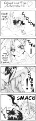 Rule 34 | 1990s (style), 1boy, 1girl, 4koma, asphyxiation, blood, nosebleed, cloud strife, comic, drowning, final fantasy, final fantasy vii, hard-translated, long image, nosebleed, tall image, text focus, third-party edit, tifa lockhart, translated, aged down