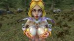 Rule 34 | 10s, 1boy, 1girl, 3d, animated, aphrodite (mythology), aphrodite (smite), blonde hair, blue eyes, bracelet, breast hold, breast lift, breasts, clothed female nude male, crown, detached sleeves, erection, eye contact, gold trim, grass, greek mythology, halterneck, hetero, hi-rez studios, holding, jewelry, large breasts, long hair, looking at another, looking at viewer, looping animation, nature, nude, outdoors, paizuri, paizuri over clothes, penis, pov, revealing clothes, ring, rubbing, shiny clothes, shiny skin, shirt, sitting, sleeveless, smite, solo focus, source filmmaker (medium), standing, tree, uncensored, video, white shirt, white sleeves, zenu