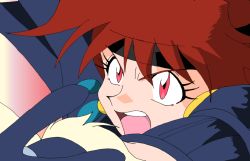 Rule 34 | 1girl, female focus, lina inverse, orange hair, red eyes, slayers, solo, wizard