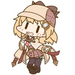 Rule 34 | 1girl, :d, aka shiba, belt, black footwear, blonde hair, brown belt, brown hat, brown skirt, chibi, coat, contrapposto, deerstalker, flat color, full body, hair ornament, hand up, hat, hololive, hololive english, holster, long sleeves, necktie, official art, open clothes, open coat, open mouth, plaid, plaid skirt, pleated skirt, pocket watch, pointing, pointing at self, red necktie, short hair, skirt, smile, solo, stethoscope, syringe, transparent background, virtual youtuber, watch, watson amelia, watson amelia (1st costume), yellow coat, | |