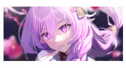 Rule 34 | 1girl, absurdres, artist name, bell, blurry, blurry background, elf, elysia (herrscher of human: ego) (honkai impact), elysia (honkai impact), finger to mouth, fled, hair bell, hair ornament, highres, honkai (series), honkai impact 3rd, long hair, looking at viewer, pink eyes, pink hair, pink lips, pink nails, pointy ears, smile, solo