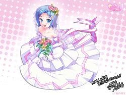 Rule 34 | 1boy, aogiri penta, blue hair, bride, crossdressing, dress, kinou mutsuki, male bride, trap, usodere!, wedding dress
