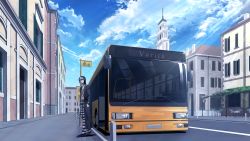 Rule 34 | 1boy, absurdres, black footwear, black jacket, black sclera, blue sky, bus, city, closed mouth, cloud, cloudy sky, colored sclera, full body, grey hair, highres, italy, jacket, jojo no kimyou na bouken, looking to the side, motor vehicle, outdoors, pants, risotto nero, shakuyouka, shoes, sky, solo, standing, striped clothes, striped pants, vento aureo