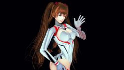 Rule 34 | 1girl, 3d, artist request, ass, blue eyes, breasts, brown hair, curvy, evangelion: 3.0+1.0 thrice upon a time, hand on own hip, highleg, highleg leotard, highres, huge ass, leotard, long hair, looking to the side, neon genesis evangelion, one eye closed, plugsuit, rebuild of evangelion, salute, shiny clothes, skin tight, smile, solo, souryuu asuka langley, thighs, twintails, very long hair, white leotard, wink