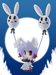 Rule 34 | animal ears, balloon, kotonomiya yuki, maid, moon, rabbit ears, ribbon, solo, suigetsu
