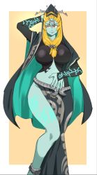 Rule 34 | 1girl, breasts, large breasts, midna, midna (true), nintendo, orange hair, solo, tagme, the legend of zelda, wide hips