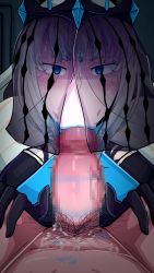 Rule 34 | 1boy, 1girl, absurdres, animated, blue eyes, blue lips, breasts, deepthroat, fate/grand order, fate (series), fellatio, fate/grand order, grimmelkin, highres, morgan le fay (fate), oral, pubic hair, video, white hair