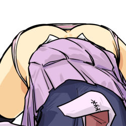 Rule 34 | 1girl, animal ears, ass, bent over, rabbit ears, female focus, head out of frame, long hair, panties, pantyshot, reisen udongein inaba, seki (red shine), skirt, solo, top-down bottom-up, touhou, underwear, upskirt