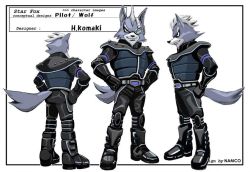 Rule 34 | 1boy, boots, concept art, eyepatch, furry, furry male, male focus, namco, nintendo, solo, star fox, wolf o&#039;donnell