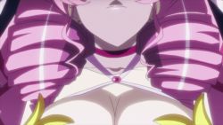 Rule 34 | 1girl, animated, animated gif, bouncing breasts, breasts, cleavage, drill hair, hoods entertainment, huge breasts, large breasts, pink hair, seikon no qwaser, solo, tsujidou miyuri, uno makoto, veil