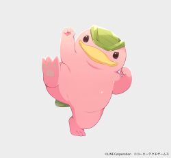 Rule 34 | beak, happy, highres, line: monster farm, mocchi (monster farm), monster (monster farm), monster farm, official art, simple background, smile, solo, white background