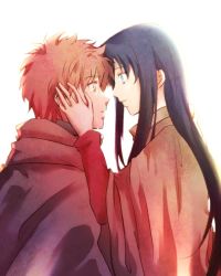 Rule 34 | black hair, blue eyes, emiya shirou, fate/stay night, fate (series), from side, hand on own face, red hair, simple background, takiji (micco), tohsaka rin, white background, yellow eyes