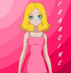 Rule 34 | 1girl, american dad!, blonde hair, blue eyes, character name, francine smith, solo