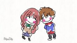 Rule 34 | 1boy, 1girl, amanokawa hiro, animated, couple, dancing, digimon, happy, long hair, ribbon, short hair, smile, tsukiyono ruli, video