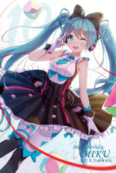 Rule 34 | 1girl, byakuya reki, character name, dated, hatsune miku, magical mirai miku, magical mirai miku (2016), pantyhose, solo, tagme, twintails, vocaloid
