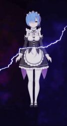 Rule 34 | animated, animated gif, lightning, mobile, rem (re:zero), tagme, third-party edit, wallpaper