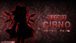 Rule 34 | cirno, cosplay, flandre scarlet, flandre scarlet (cosplay), text focus, touhou, wings, yurume atsushi