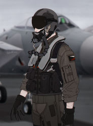 Rule 34 | 1boy, ace combat, ace combat zero, aircraft, airplane, cipher (ace combat), covered face, f-15, f-15 eagle, fighter jet, gloves, helmet, highres, jet, military, military uniform, military vehicle, pilot, pilot helmet, pilot suit, pilot uniform, skyleranderton, uniform