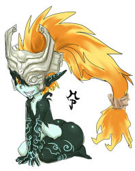 Rule 34 | grin, maniacpaint, midna, nintendo, orange hair, pointy ears, red eyes, smile, the legend of zelda, the legend of zelda: twilight princess