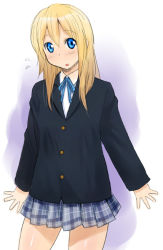 Rule 34 | blonde hair, blue eyes, extra, k-on!, katatsuka kouji, long hair, saitou sumire, school uniform, solo