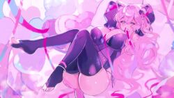 Rule 34 | 1girl, animated, animated gif, artist request, bouncing breasts, breasts, feet, full body, indie virtual youtuber, large breasts, live2d, nymphelia (vtuber), pink hair, tagme, tears, toeless legwear, video, virtual youtuber