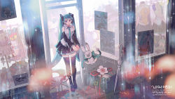 Rule 34 | 1girl, black footwear, black skirt, blouse, blue eyes, blue hair, boots, breasts, chris4708, collared shirt, dated, detached sleeves, dress, food, gift, grey shirt, hachune miku, happy birthday, hatsune miku, hatsune miku (nt), highres, holding, holding food, holding spring onion, holding vegetable, long hair, magical mirai (vocaloid), magical mirai miku, magical mirai miku (2013), magical mirai miku (2018), magical mirai miku (2019), magical mirai miku (2020 summer), magical mirai miku (2021), medium breasts, mikudayoo, odds &amp; ends (vocaloid), piapro, poster (object), project sekai, rabbit yukine, rain, shirt, skirt, sleeveless, sleeveless shirt, smile, solo, spring onion, thigh boots, thighhighs, twintails, vegetable, very long hair, vocaloid, white dress, window, yuki miku, yuki miku (2011), yuki miku (2014), yuki miku (2016), yuki miku (2020), yuki miku (2021), yuki miku (2022)