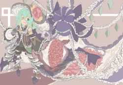 Rule 34 | 1girl, alternate costume, black skirt, bouquet, bow, flat color, flower, frilled hat, frilled legwear, frilled skirt, frilled sleeves, frills, full body, green eyes, green hair, guwinomi, hair between eyes, hat, heart, heart-shaped pupils, highres, holding, holding bouquet, komeiji koishi, legs apart, looking at viewer, red flower, red rose, rose, skirt, smile, solo, standing, striped clothes, striped thighhighs, symbol-shaped pupils, thighhighs, third eye, touhou