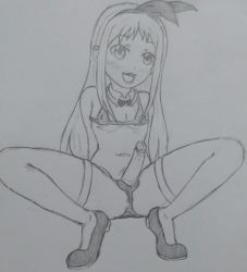 Rule 34 | 1boy, absurdres, blend s, crossdressing, erection, highres, kanzaki hideri, male focus, open mouth, panties, penis, penis in panties, solo, thighhighs, trap, underwear