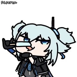 Rule 34 | 1girl, animated, animated gif, food, girls&#039; frontline, licking, lowres, pa-15 (girls&#039; frontline), popsicle, seseren, sexually suggestive, twintails