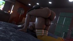 Rule 34 | 1futa, 1girl, 3d, ada wong, anal, animated, ass, bed, bent over, black hair, bouncing breasts, breasts, brown hair, choker, claire redfield, doggystyle, futanari, highres, huge ass, huge breasts, huge penis, huge testicles, jiggle, long hair, moaning, nipples, nude, penis, ponytail, resident evil, resident evil 2, rigid3d, sex, sex from behind, short hair, sound, testicles, thick thighs, thighhighs, thighs, top-down bottom-up, uncensored, video